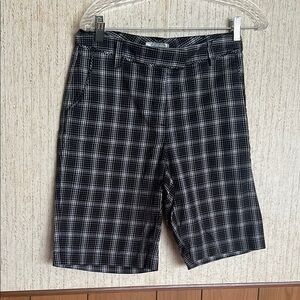 Lady Hagen Classic Black Checkered Women’s Shorts 97% cotton SIZE 4